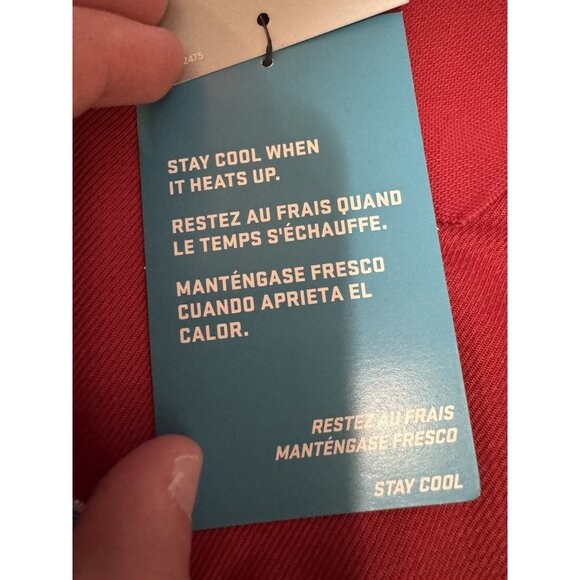 Nike Polo Shirt Men Size 3XL Red Golf Dri Fit Polyester Athleisure Rams LOGO NWT - Picture 15 of 16